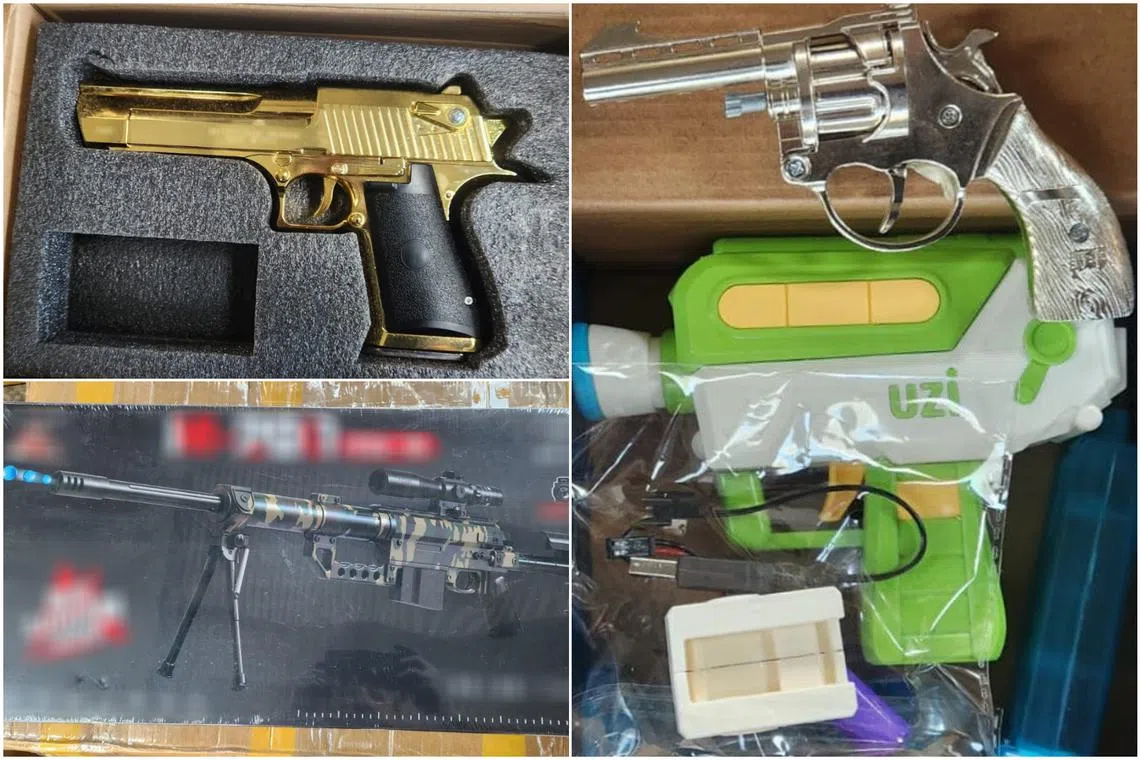 Replica toy guns are controlled items under the Regulation of Imports and Exports Act 1995.