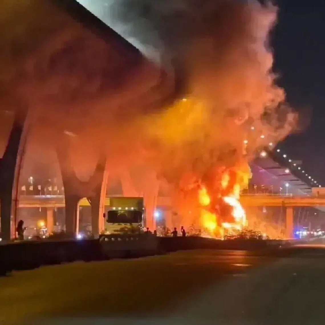 The fire broke out at around 7.30pm on May 3 on Thepherat Road, also known as Bang Na-Trat Road.