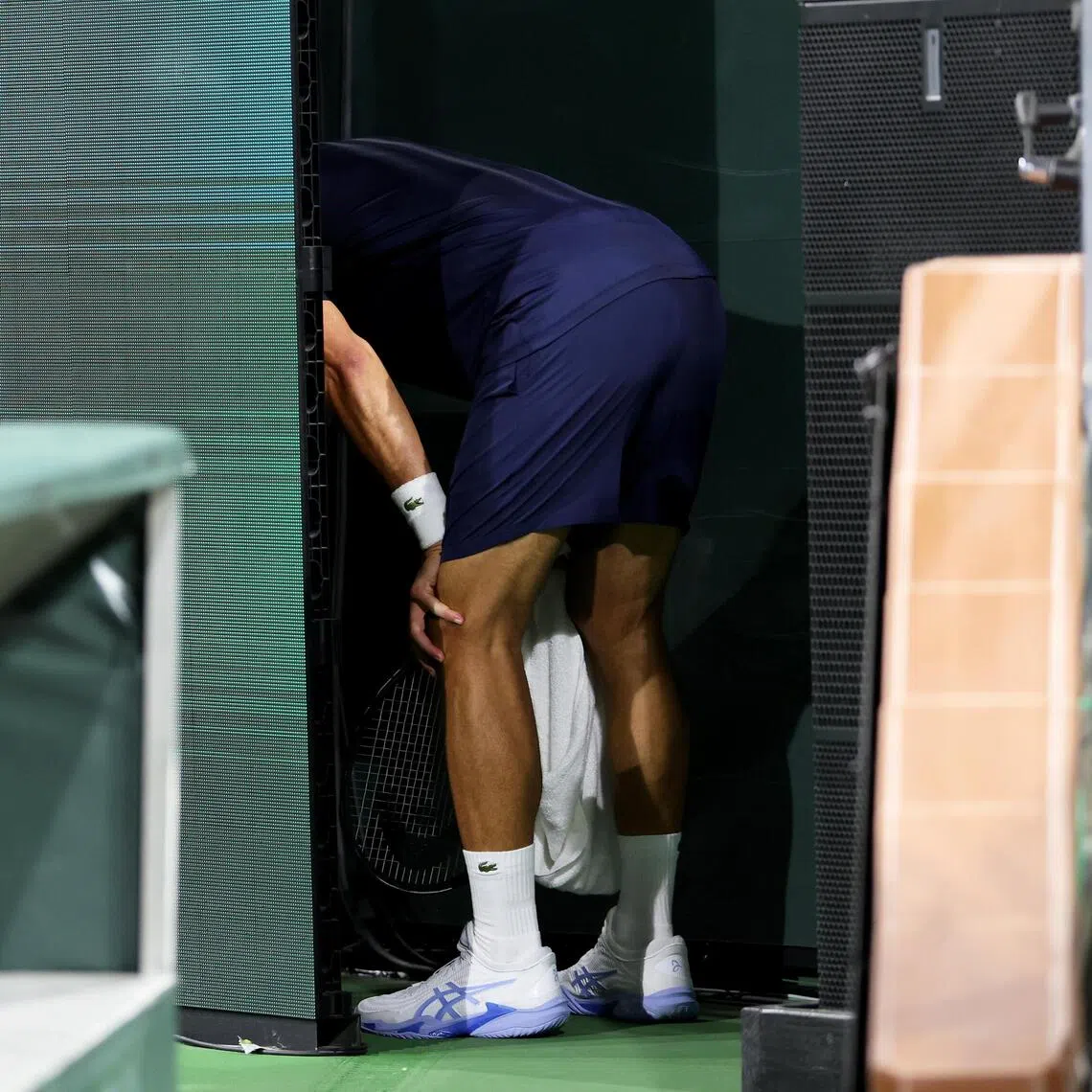 Novak Djokovic, who vomited at the US Open, also threw up in March at Indian Wells, but despite his physical issues, he always kept competing fiercely.