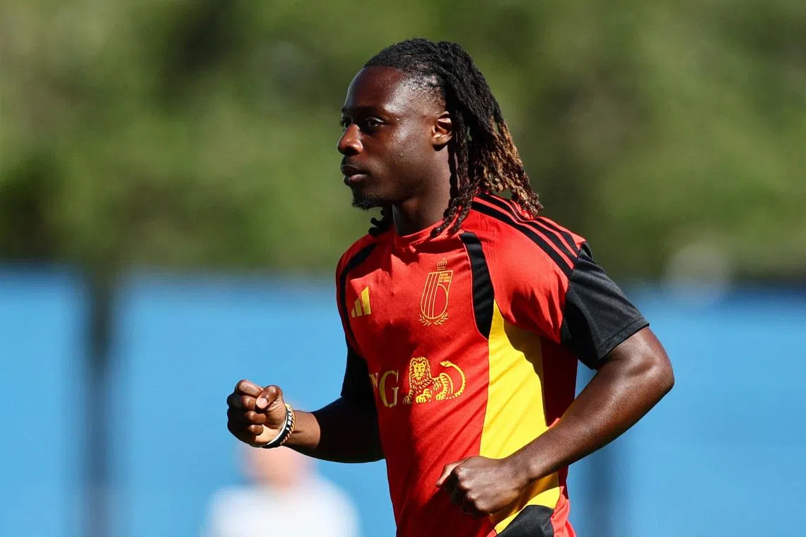 Soccer Football - FIFA World Cup 2026 - Belgium Training - Seattle Sounders FC Performance Centre and Clubhouse, Renton, Washington, U.S. - June 17, 2026 Belgium's Jeremy Doku during training IMAGN IMAGES via Reuters/Blake Dahlin