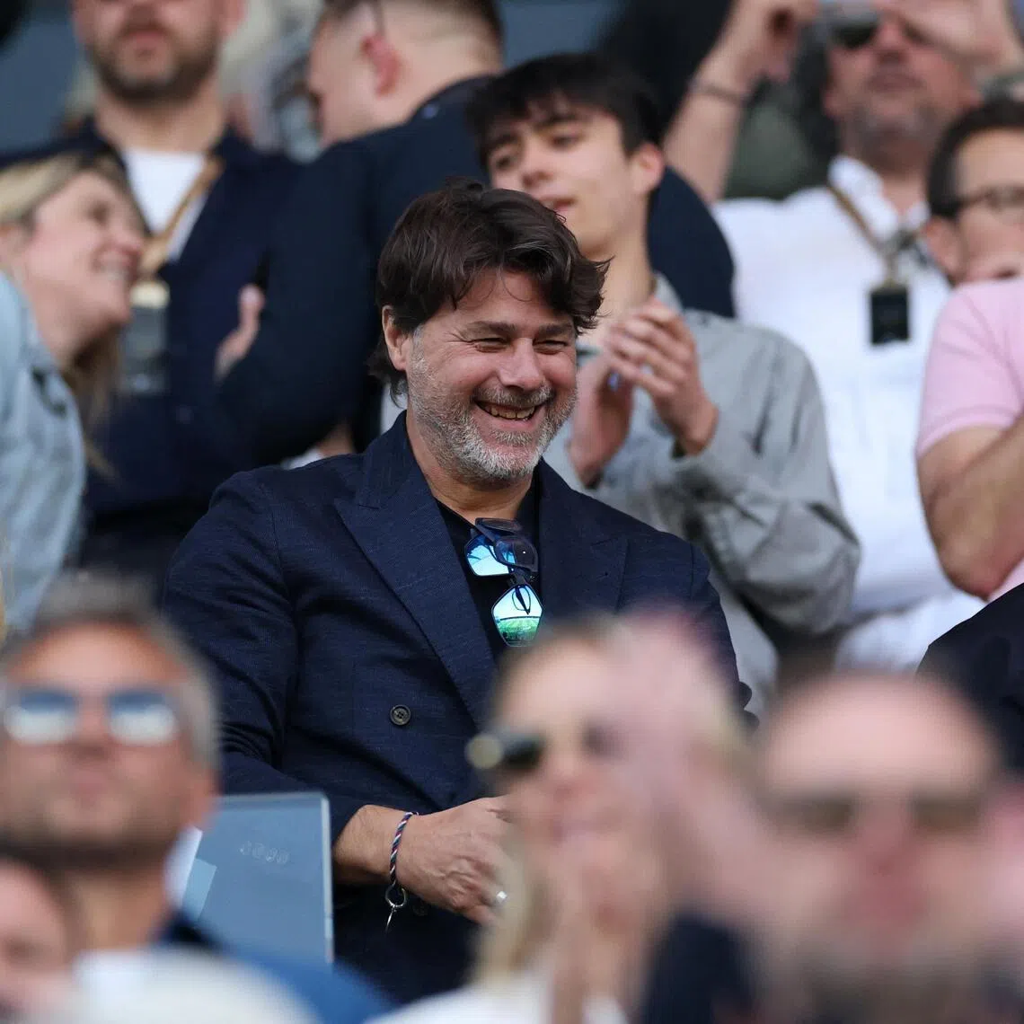 US coach Mauricio Pochettino in the stands before the Premier League match between Fulham and Bournemouth.