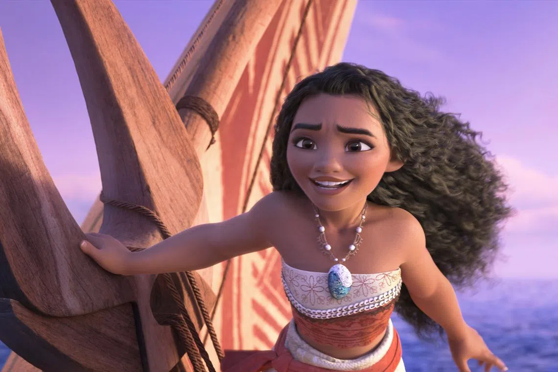 UNEXPECTED CALL -- In Walt Disney Animation Studios’ all-new feature film “Moana 2,” Moana (voice of Auli‘i Cravalho) receives an unexpected call from her wayfinding ancestors and must journey into dangerous, long-lost waters for an adventure unlike anything she’s ever faced. Directed by David Derrick Jr., Jason Hand and Dana Ledoux Miller, and produced by Christina Chen and Yvett Merino, “Moana 2” features music by Grammy® winners Abigail Barlow and Emily Bear, Grammy nominee Opetaia Foa‘i, and three-time Grammy winner Mark Mancina. The all-new feature film opens in theaters on Nov. 27, 2024. © 2024 Disney Enterprises, Inc. All Rights Reserved.