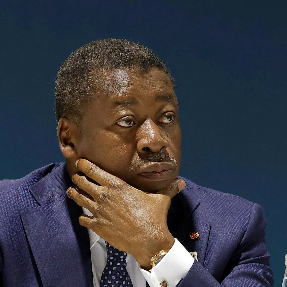FILE PHOTO: Togo's President Faure Essozimna Gnassingbe attends a session during the United Nations climate change conference COP29, in Baku, Azerbaijan November 13, 2024. REUTERS/Maxim Shemetov/File Photo