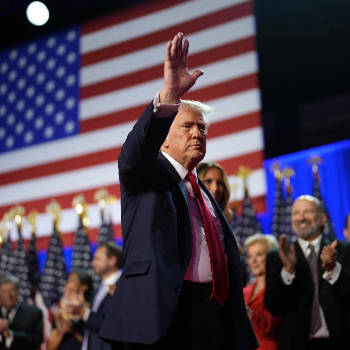 President-elect Donald Trump on election night in West Palm Beach, on Nov 5. Remarkably little was said about foreign policy during the campaign.