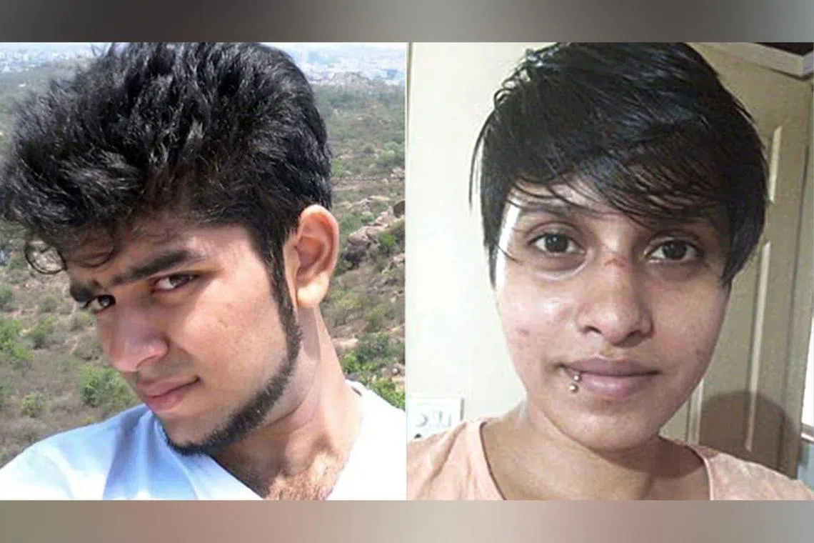 Aftab Amin Poonawala (left) had strangulated Ms Shraddha Walkar, then cut her body into at least 35 pieces.