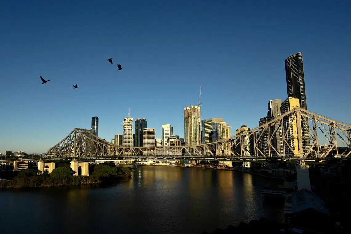 A view of the city skyline of Brisbane, Australia, July 4, 2021. REUTERS/Jaimi Joy