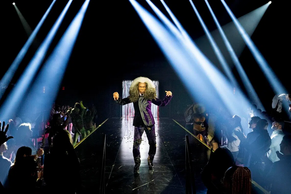 Andre De Shields as Old Deuteronomy in the musical Cats: The Jellicle Ball at the Perelman Performing Arts Center in New York, June 12, 2024. 