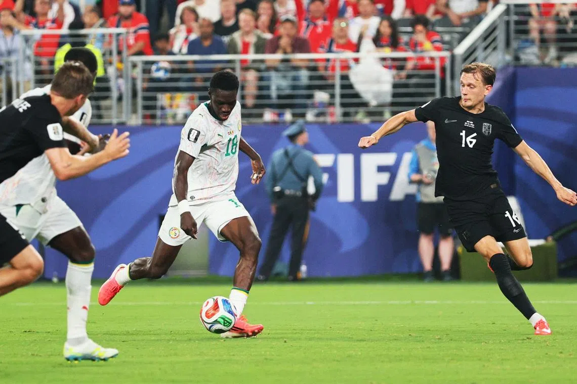 Soccer Football - FIFA World Cup 2026 - Group I - Norway v Senegal - New York/New Jersey Stadium, East Rutherford, New Jersey, U.S. - June 22, 2026 Senegal's Ismaila Sarr scores their second goal IMAGN IMAGES via Reuters/Caean Couto