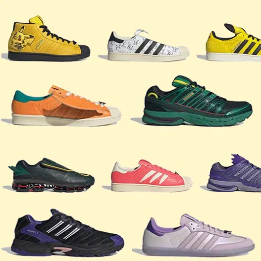 The limited edition Adidas-Pokemon collaboration features nine characters that adorn over 34 products.