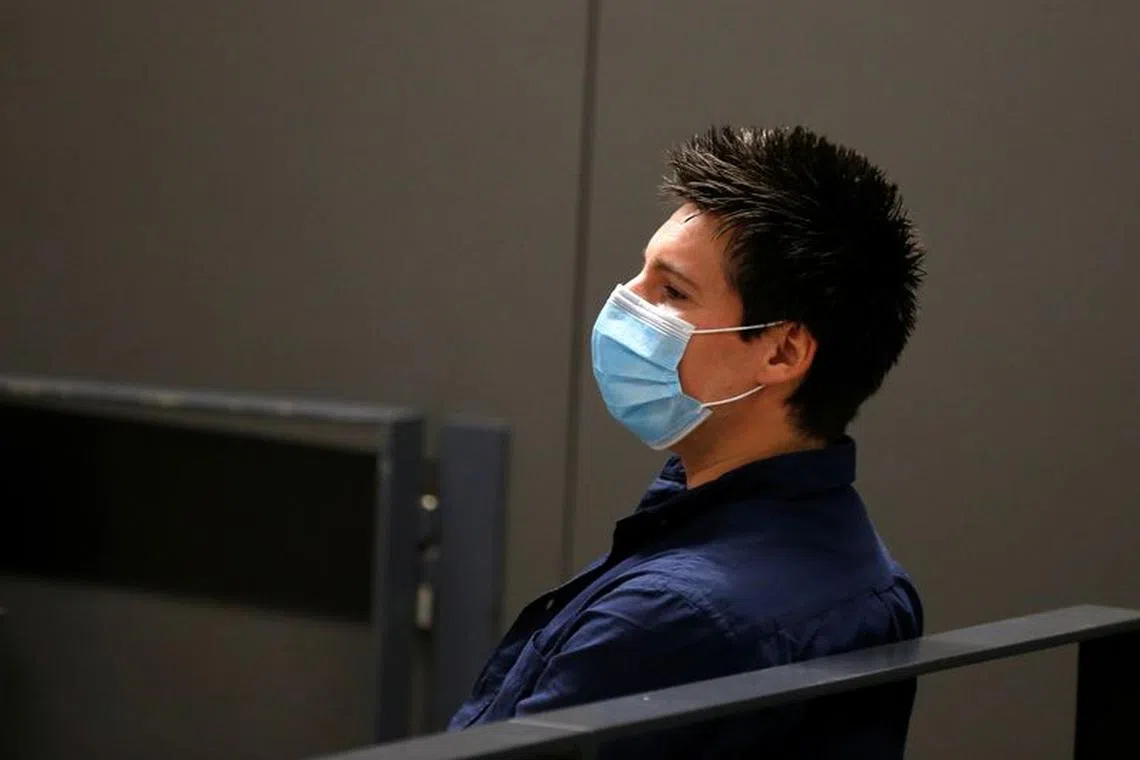 FILE PHOTO: Rui Pinto, the Portuguese man believed to be the mastermind behind Football Leaks, waits before his trial at the court in Lisbon, Portugal September 4, 2020. REUTERS/Rafael Marchante