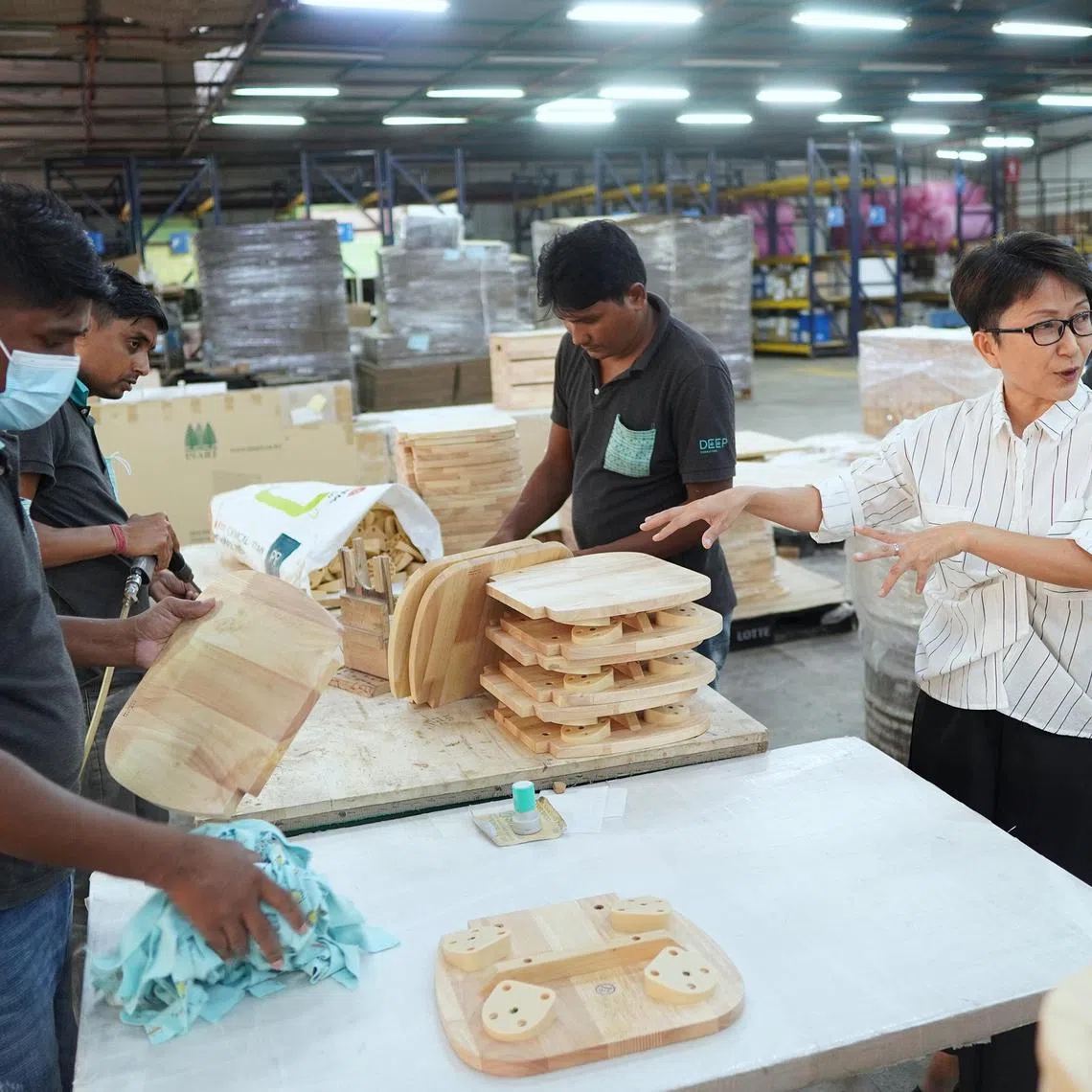 Malaysia’s furniture producers such as Nature Signature founder Candice Lim (right) are being forced to contend with increasingly stiff competition from China.