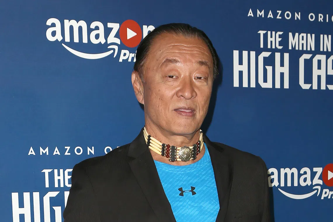 Actor Cary-Hiroyuki Tagawa at the premiere of The Man In The High Castle 2 in California in 2016.