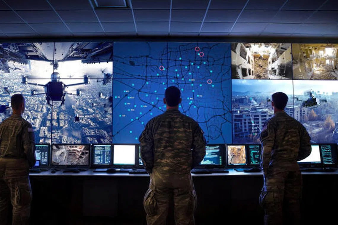 A command center where Xtend drones can be operated from a distance with minimal human intervention, in an undated handout photo obtained by Reuters on January 29, 2025. Xtend/Handout via REUTERS THIS IMAGE HAS BEEN SUPPLIED BY A THIRD PARTY