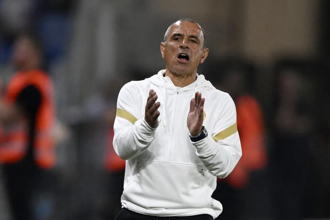 Soccer Football - Euro 2024 Qualifier - Group J - Slovakia v Liechtenstein - Tehelne pole, Bratislava, Slovakia - September 11, 2023 Slovakia coach Francesco Calzona reacts REUTERS/Radovan Stoklasa