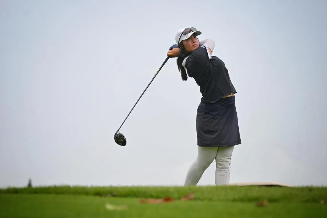National golfer Chen Xingtong, 15, believes she has gained invaluable experience at the international events she has participated in in Singapore.