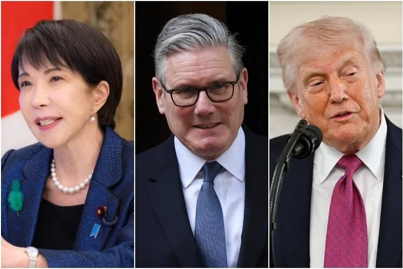 Sontaku applies not just to Japanese PM Sanae Takaichi's (left) style of leadership but also describes the administration of British PM Keir Starmer (centre) and US President Donald Trump, says the writer.