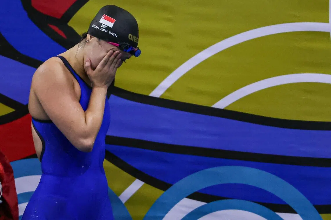 Singapore swimmer Quah Jing Wen spoke with honesty and bravery about how testing defeat can be. 