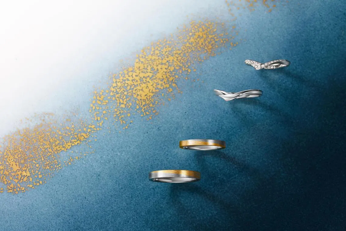 Customers are able to customize their own rings at this new Japanese bridal jewellery store.