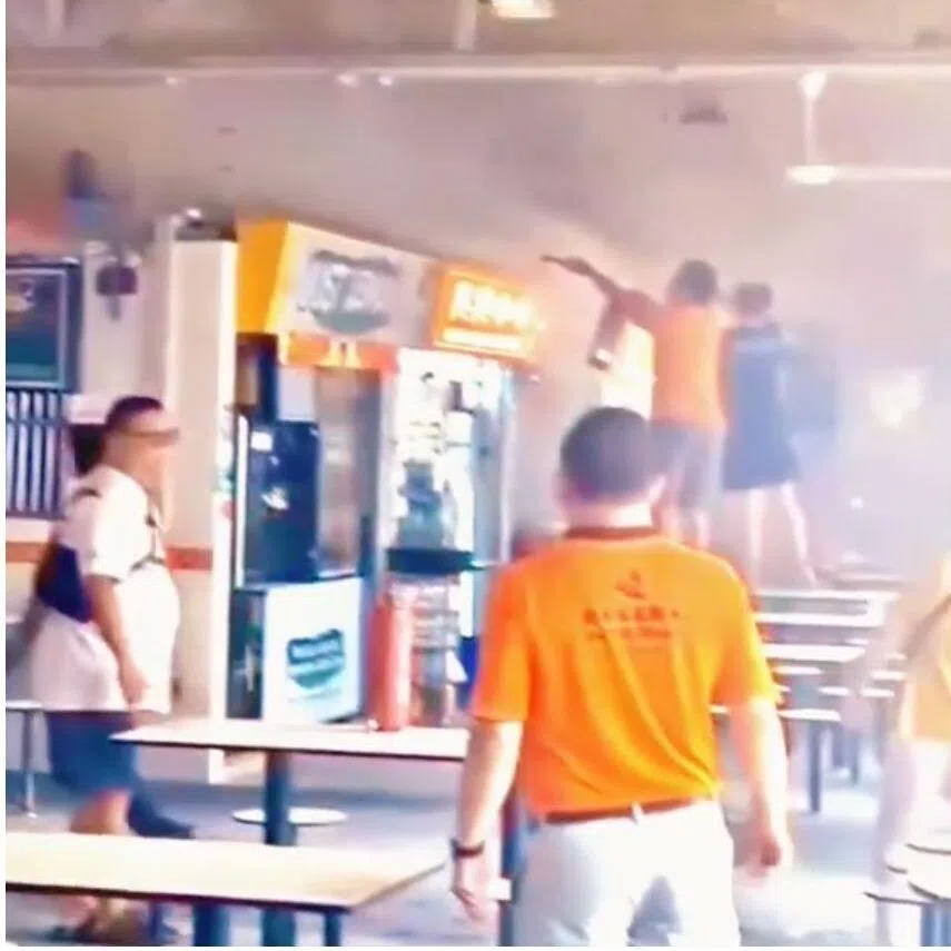 A fire broke out at Bukit Merah View Hawker Centre at around 10.50am on March 26. No injuries were reported.