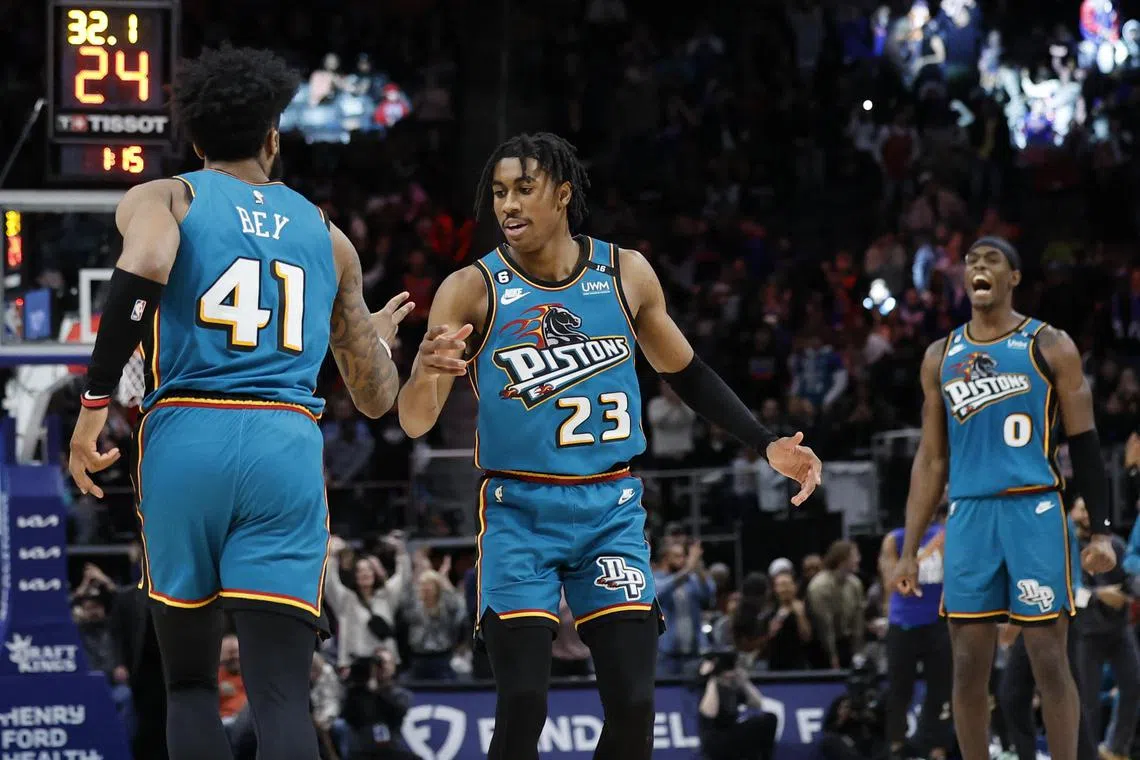 Jaden Ivey led the scoring for the Pistons with 24 points.