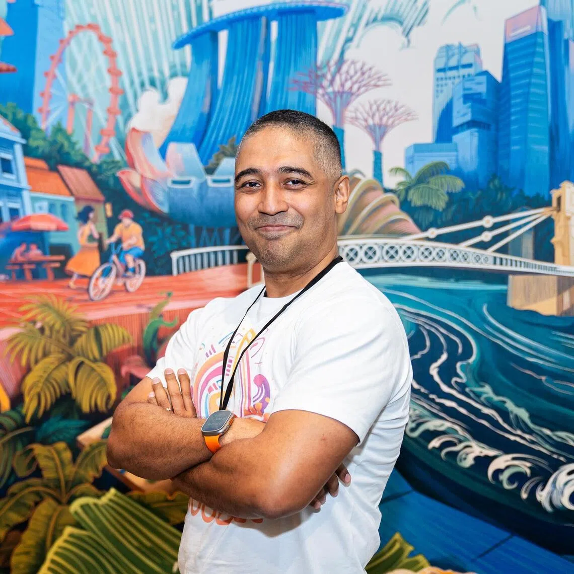 azhp06 - Mr Anand Roy, founder and CEO of Wubble - a Singapore-based start-up which uses generative AI to create customised, royalty-free music - at HP Singapore's office at Depot Close on Oct 6, 2025. Wubble is one of the businesses supported by HP under its new Garage 2.0 initiative, which aims to support AI start-ups. 

Credit: HP Singapore