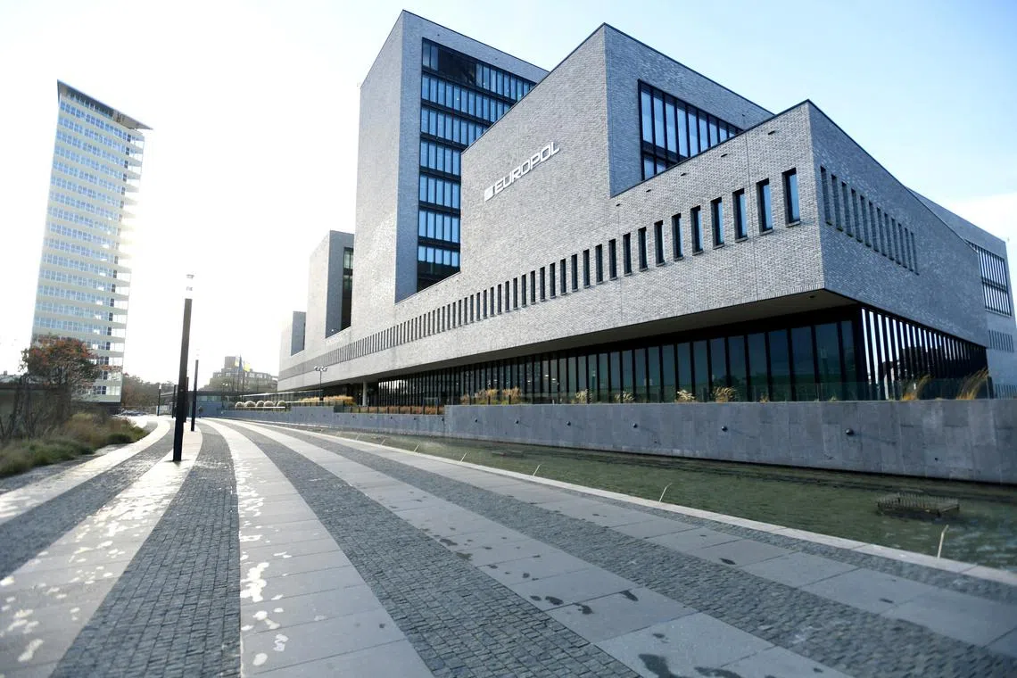 FILE PHOTO: Europol headquarters is pictured in The Hague, Netherlands, November 25, 2019. REUTERS/Piroschka van de Wouw/File Photo