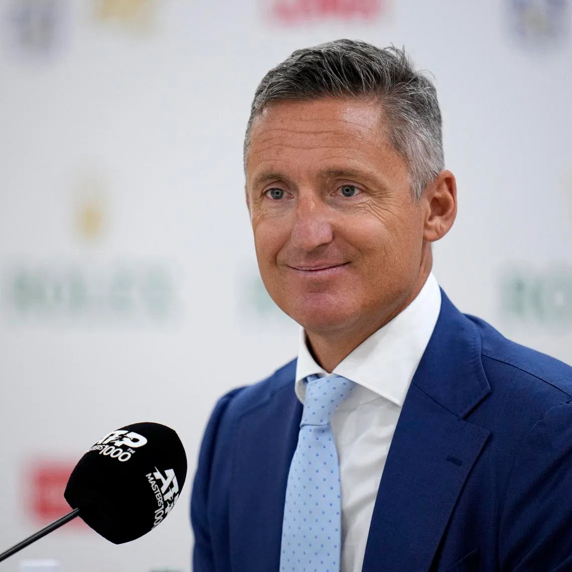 FILE PHOTO: Tennis - ATP Masters 1000 - Shanghai Masters - Qizhong Forest Sports City Arena, Shanghai, China - October 6, 2023 ATP chairperson Andrea Gaudenzi during the press conference REUTERS/Aly Song/File Photo