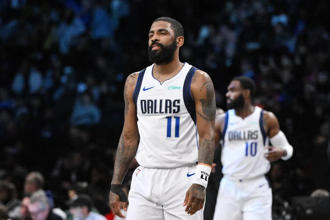Kyrie Irving shines on his return to his former stomping ground, as the Dallas Mavericks guard pours in 36 points to help his side defeat the Brooklyn Nets in the NBA at Barclays Centre on Feb 6.