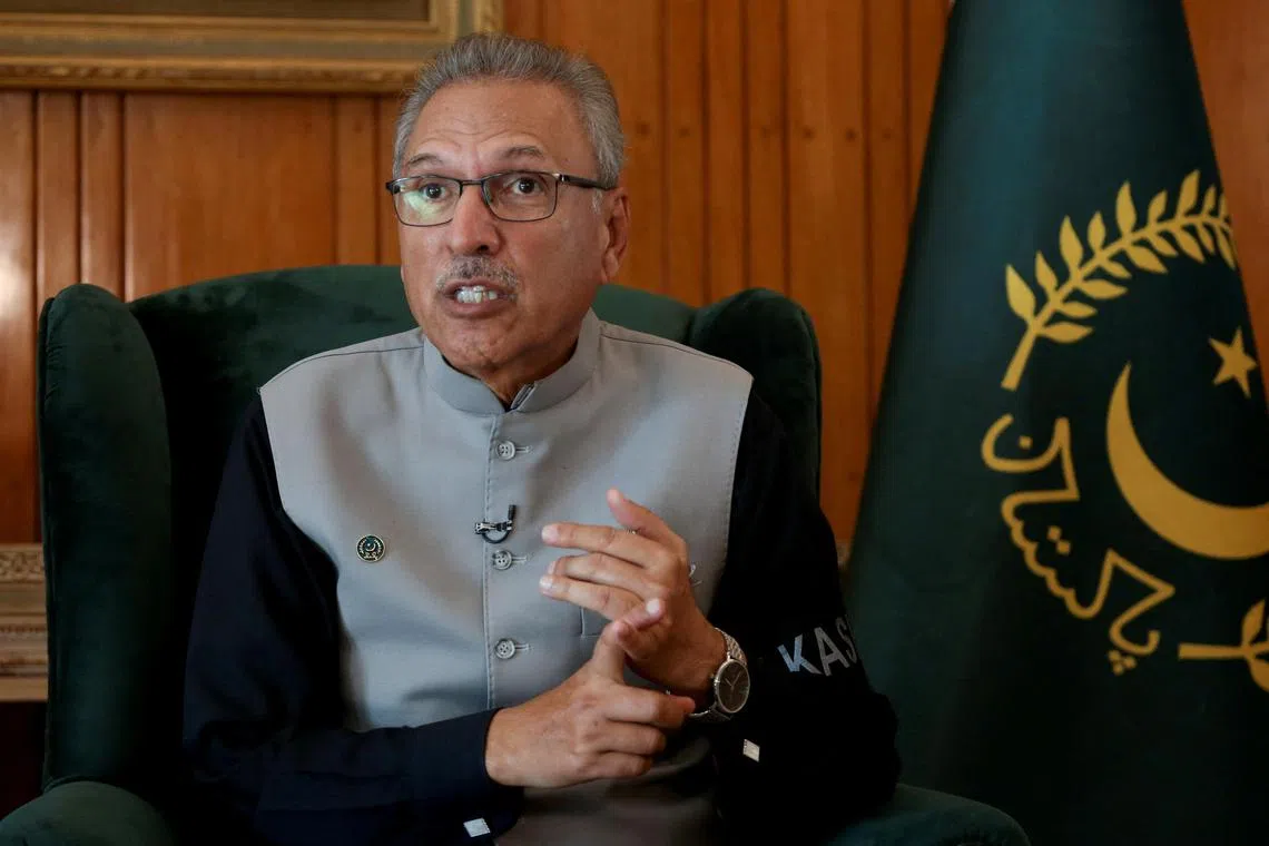 Pakistan’s President Arif Alvi said on Sunday he had refused to sign into law two Bills that would give authorities more power to prosecute people for acts against the state and military.