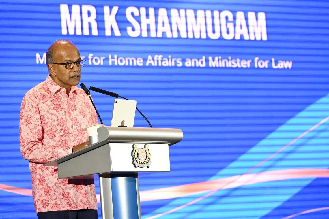 Raising the retirement age will allow MHA to better meet its manpower needs and tap the experience of more mature officers, said Law and Home Affairs Minister K. Shanmugam.