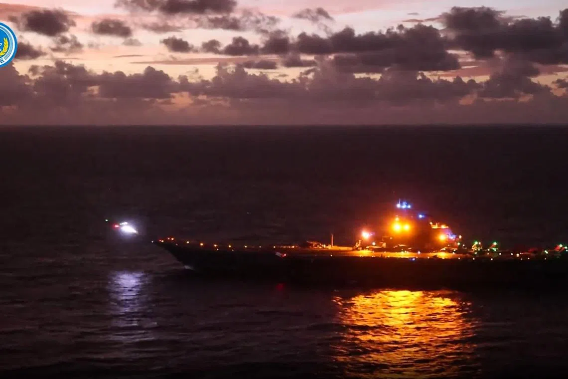 Taiwan is anticipating war games by China this weekend led by the Liaoning carrier group.