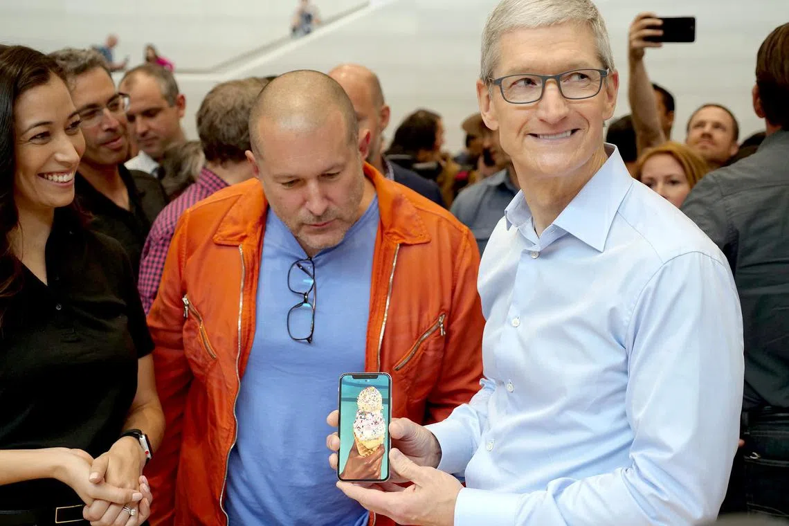 It marks the near-complete turnover of a team once led by Jony Ive (left), seen here with Apple CEO Tim Cook.