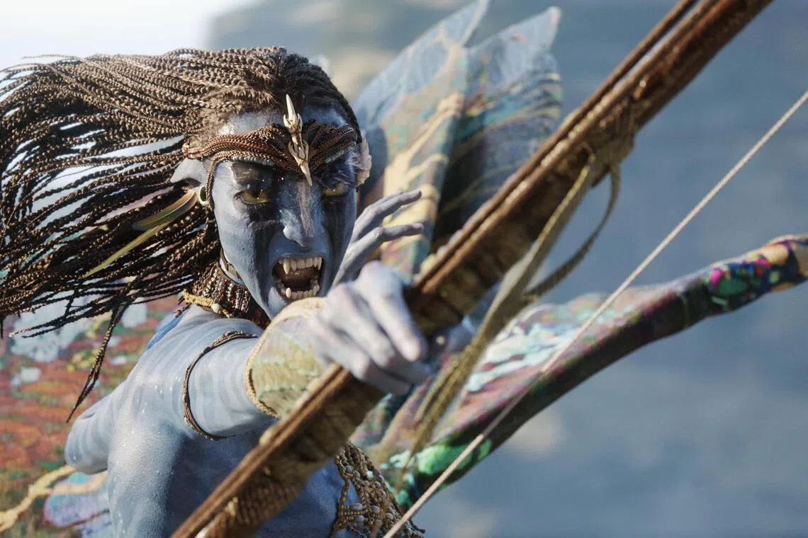 A still from the third Avatar movie, Avatar: Fire And ‍Ash.