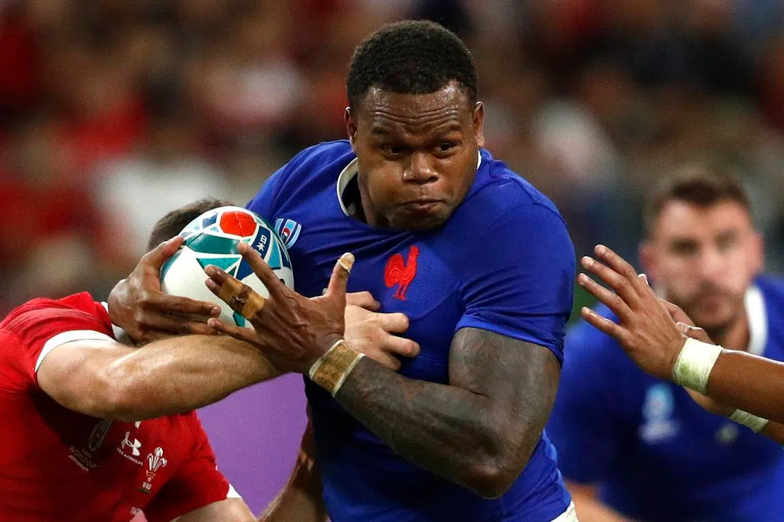 FILE PHOTO: Rugby Union - Rugby World Cup 2019 - Quarter Final - Wales v France - Oita Stadium, Oita, Japan - October 20, 2019 France's Virimi Vakatawa in action REUTERS/Edgar Su/File Photo