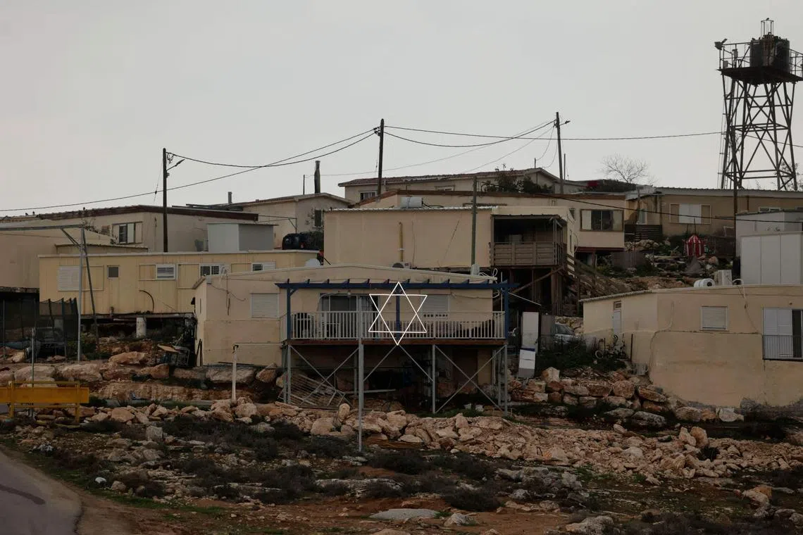 A picture of Asael, an Israeli outpost located in the south of the occupied West Bank, on Feb 13, 2023.