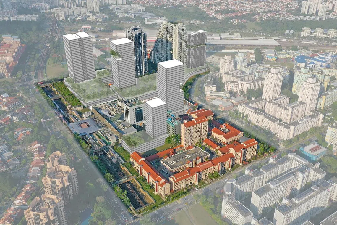 An artist's impression of what Bishan could look like in the future, when mixed-used developments are added to the town centre.