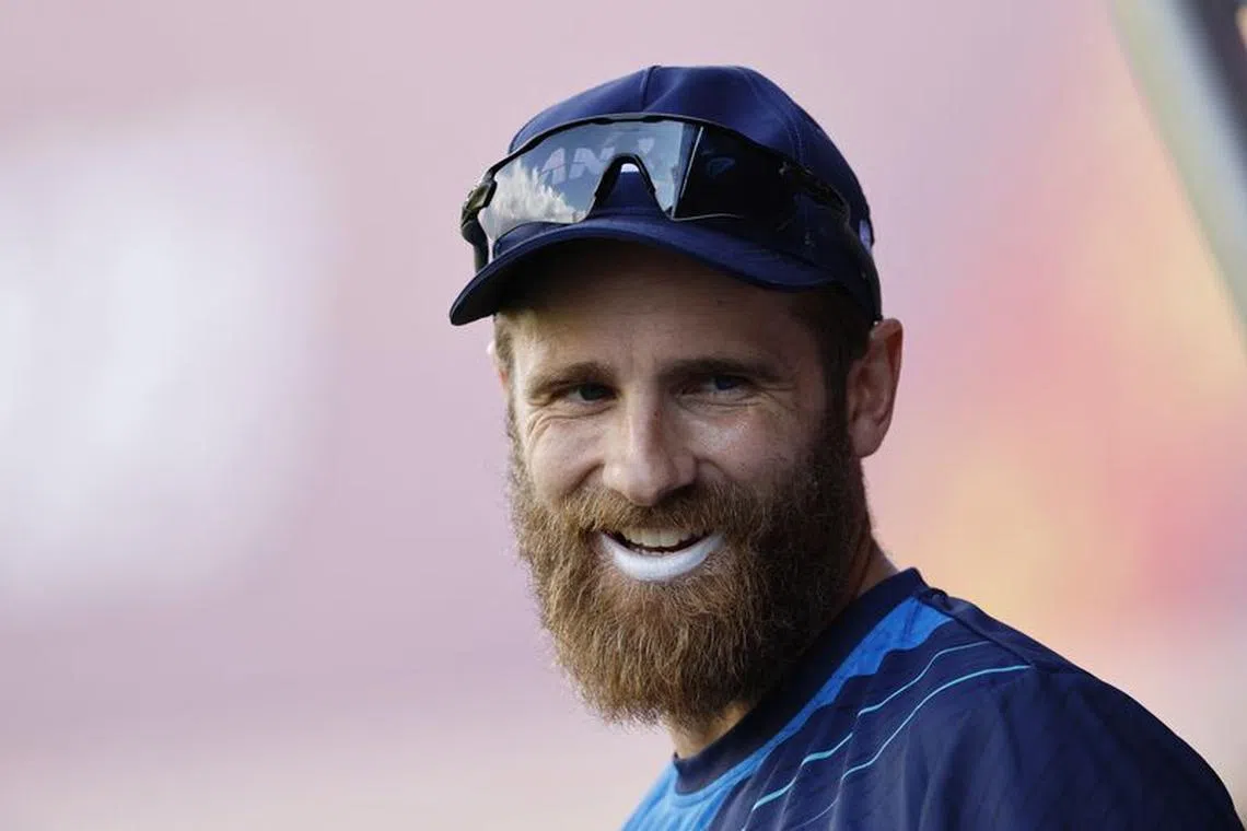 FILE PHOTO: Cricket - ICC Cricket World Cup 2023 - New Zealand Practice - Himachal Pradesh Cricket Association Stadium, Dharamsala, India - October 21, 2023  New Zealand's Kane Williamson during practice REUTERS/Adnan Abidi/File Photo