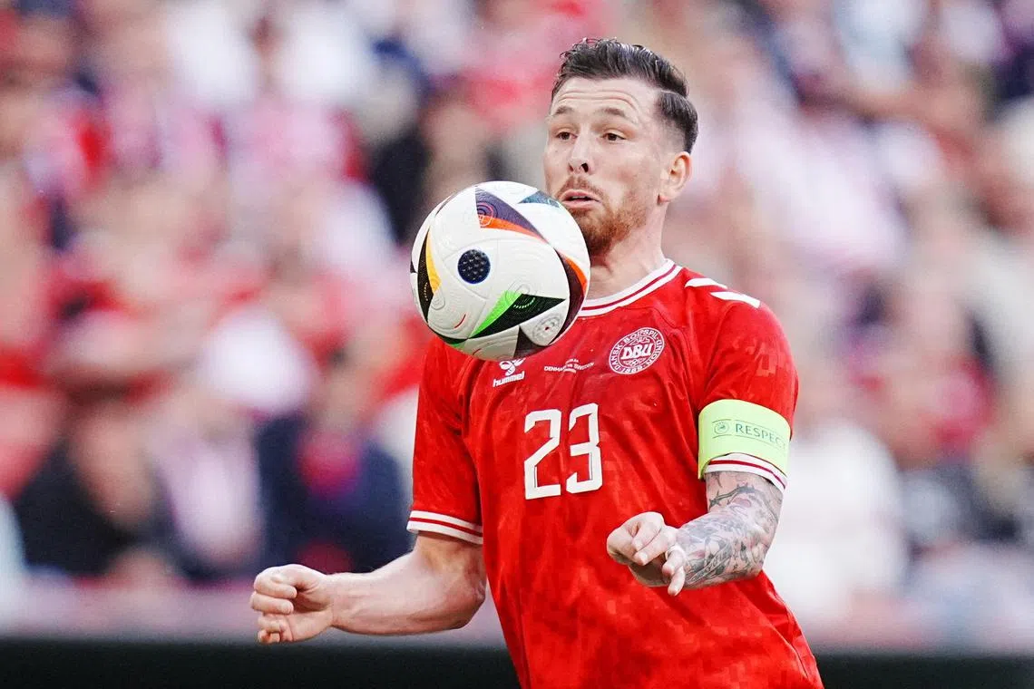 Danish midfielder Pierre-Emile Hojbjerg scored for the third international game in a row.