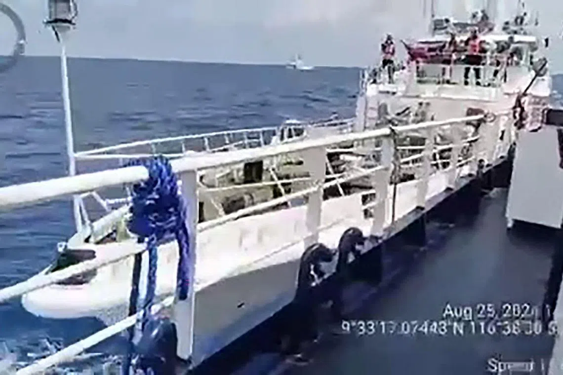 The Philippines and China clashed in disputed waters of the South China Sea on Aug 25.