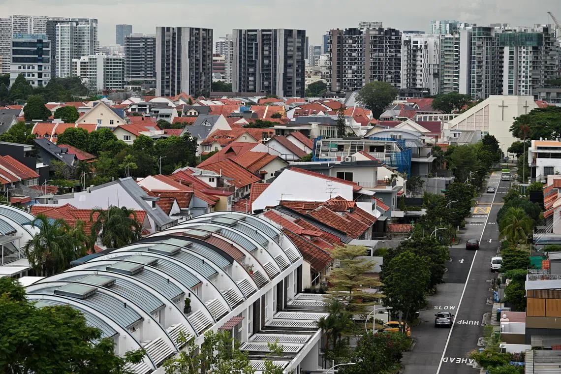 Generic pix of private housing and condominiums located in the Senette Estate near Upper Aljunied Road on April 25, 2023.