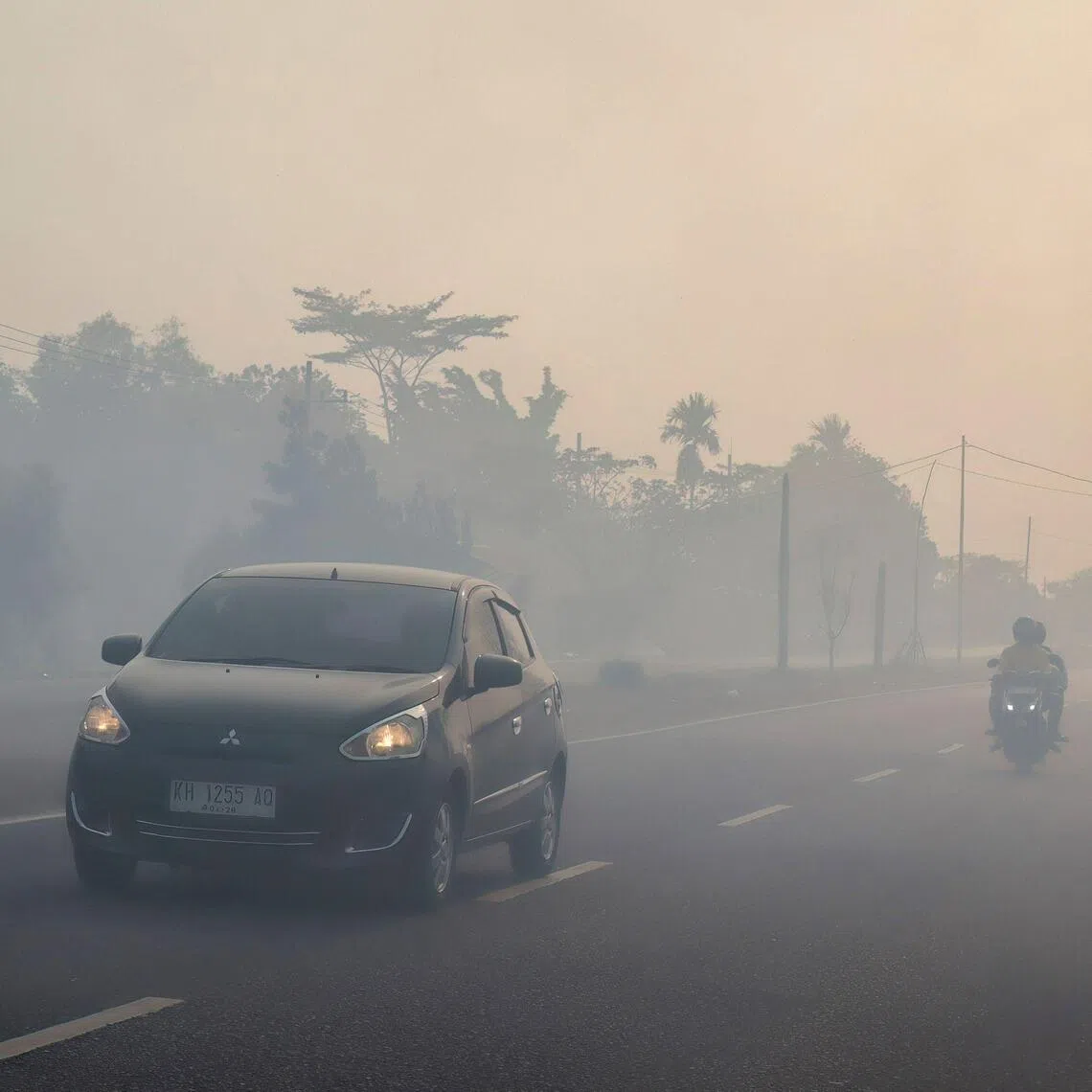 The fires have created thick smog that is blanketing areas like Palangkaraya, capital of Indonesia’s Central Kalimantan in Borneo.