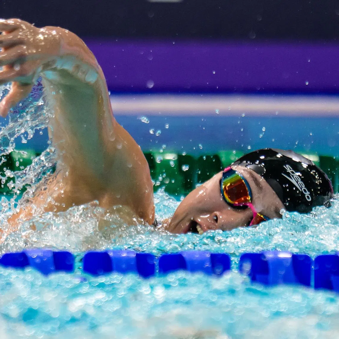 Singaporean swimmer Gan Ching Hwee clocked 4min 09.34sec to set a new national record in the women’s 400m freestyle.