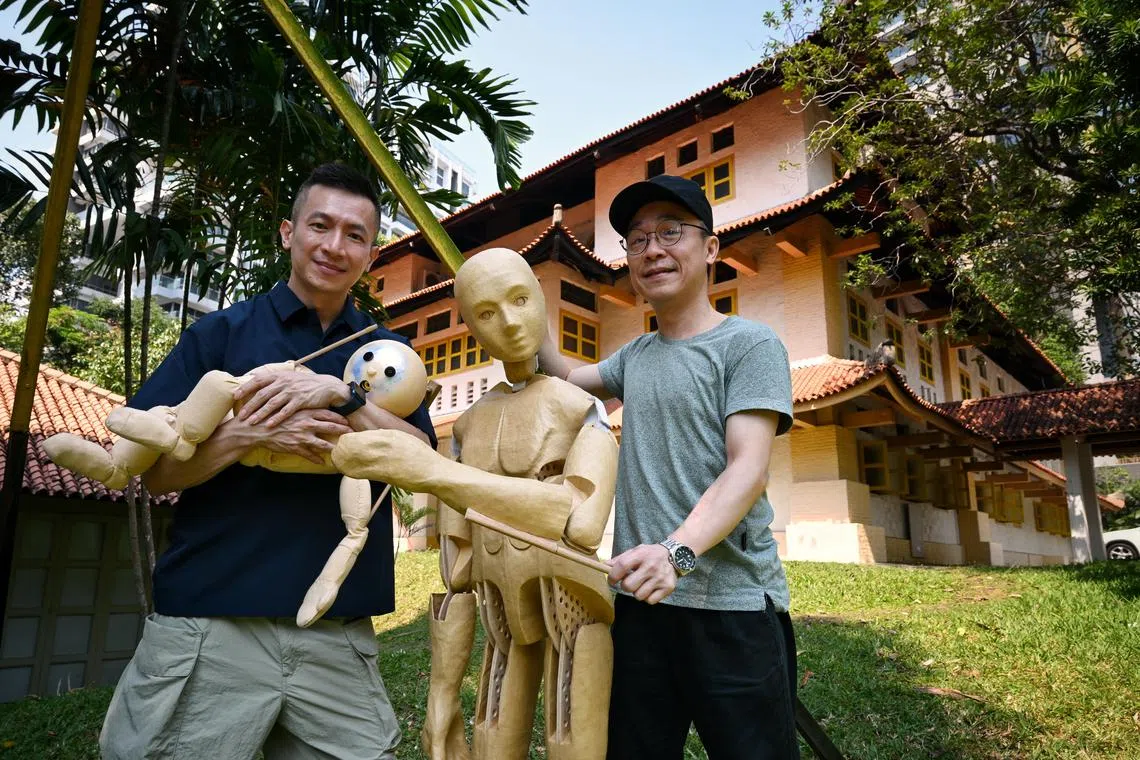 The Finger Players artistic director Oliver Chong (right) invited core member Chong Tze Chien (left) to be the dramaturg for the third edition of Puppet Origin Stories.