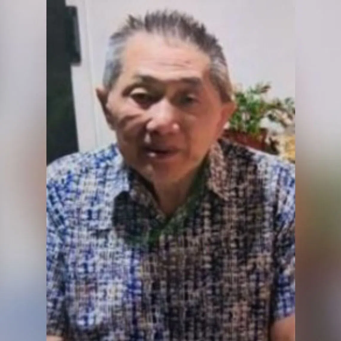 Mr Tan Ah Bah was last seen near 1 Pheng Geck Avenue at 8.15am on Oct 27.