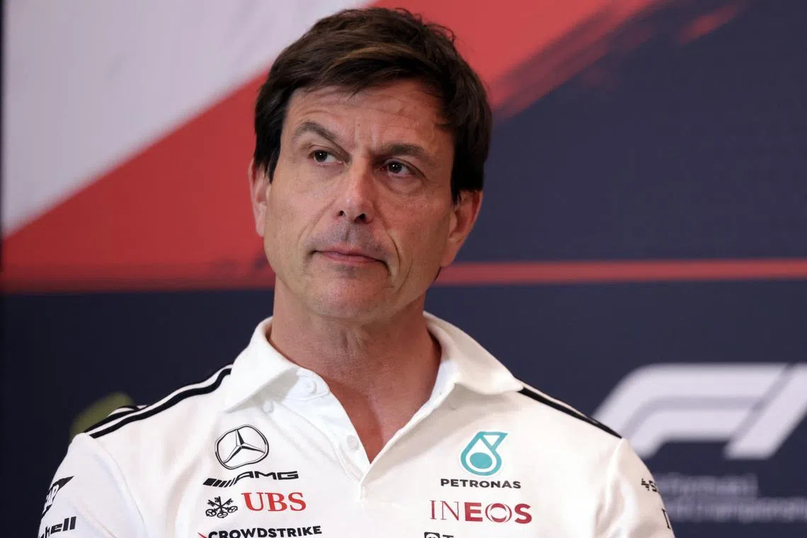 Formula One F1 - Austrian Grand Prix - Red Bull Ring, Spielberg, Austria - June 27, 2025 Mercedes team principal Toto Wolff during the press conference REUTERS/Gintare Karpaviciute