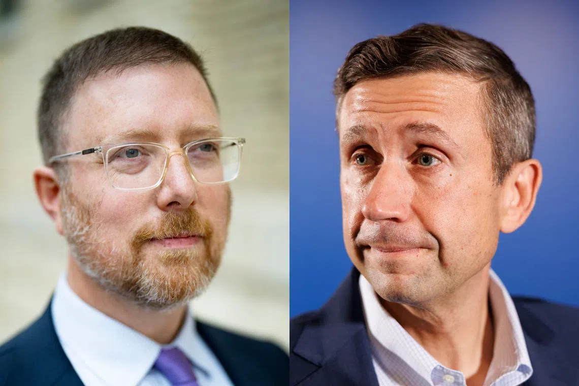 Among the favourites to lead the Democrats into the future are Mr Ben Wikler (left) and Mr Ken Martin, party chairmen in Wisconsin and Minnesota, respectively, two neighbouring Midwestern US states.