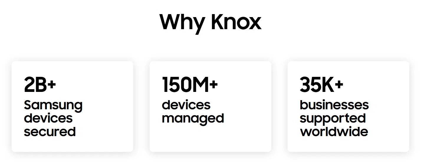 why trust samsung knox