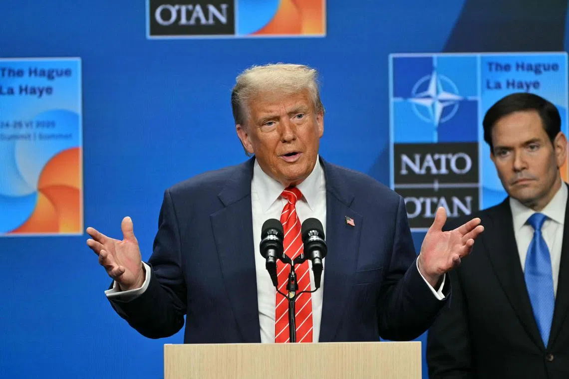 US President Donald Trump cut a jubilant figure after Nato’s 32 countries agreed to his headline target of five per cent of GDP on defence spending following two days of talks in The Hague.