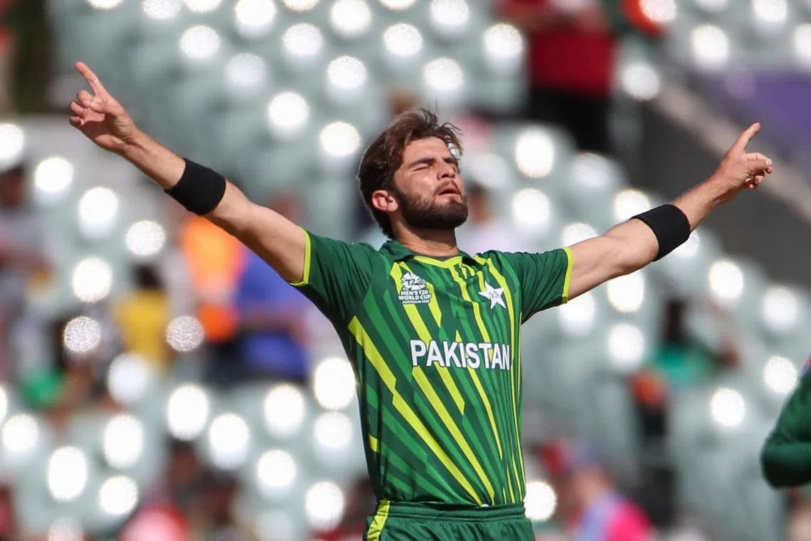 Shaheen Afridi of Pakistan returned career-best figures of 4-22 as his team beat Bangladesh and qualified for the semi-finals of the T20 World Cup.