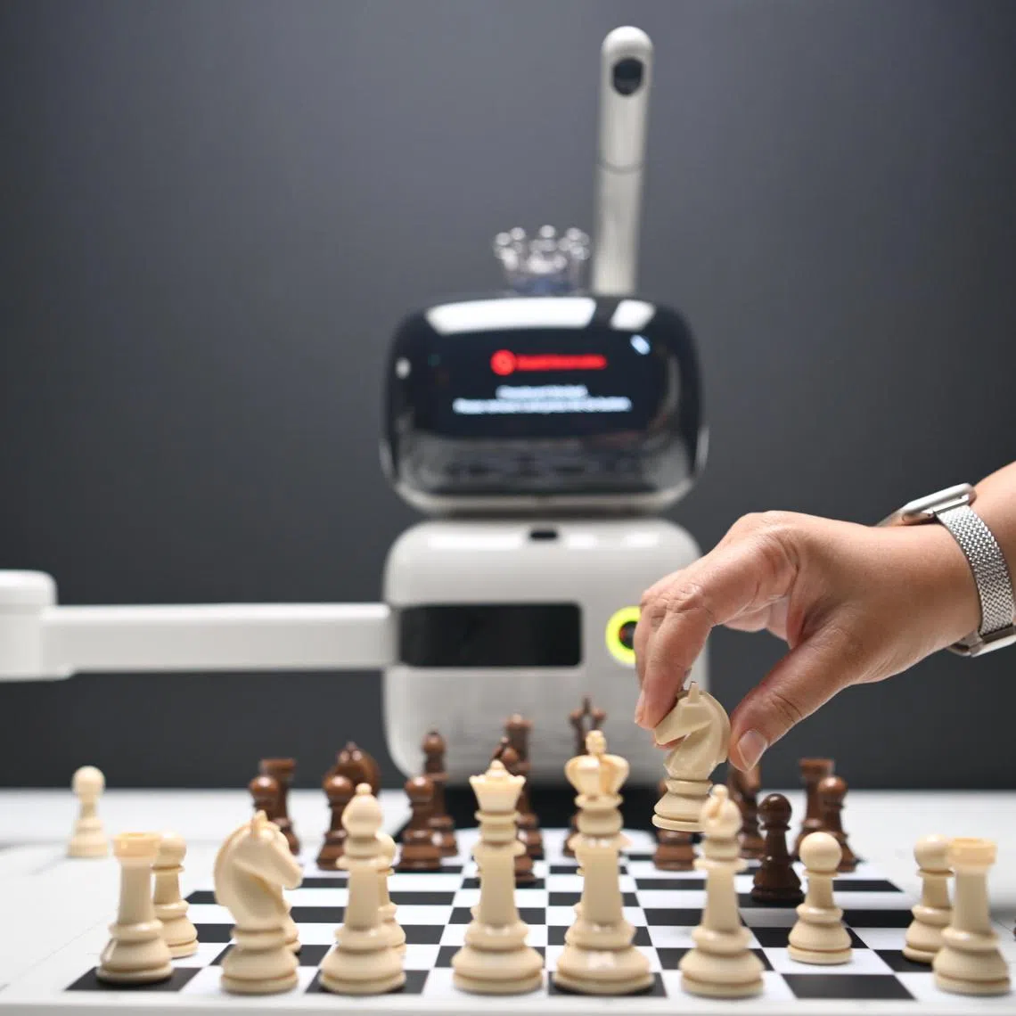 ST20250901_202590200855 Azmi Athni sfplay03//

An AI-powered robot which plays chess on display at the Asian Civilisations Museum new exhibition Let's Play which focuses on ancient games from Asia on Sep 1, 2025. 

ST PHOTO: AZMI ATHNI